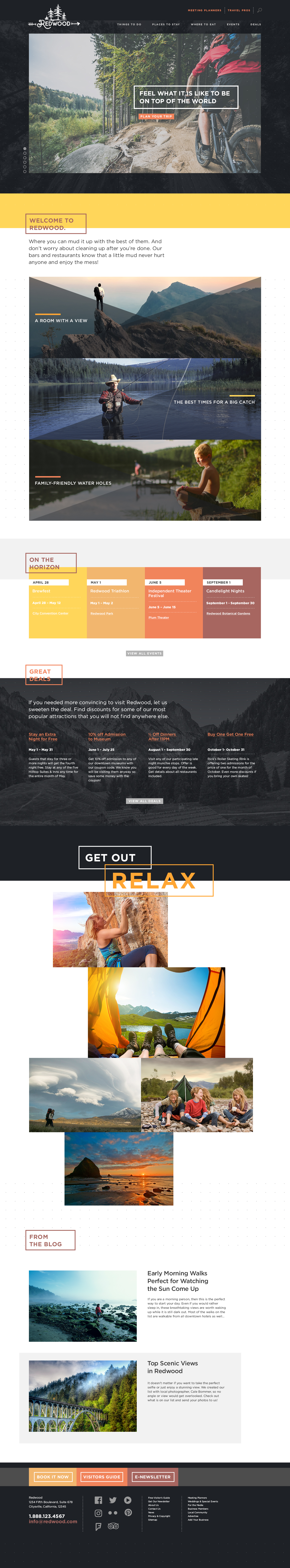 Redwood Theme Homepage Desktop Preview